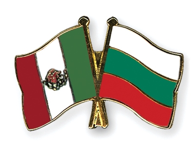 Fahnen Pins Mexiko Bulgarien