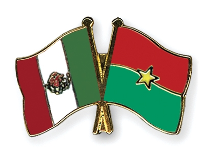 Fahnen Pins Mexiko Burkina-Faso