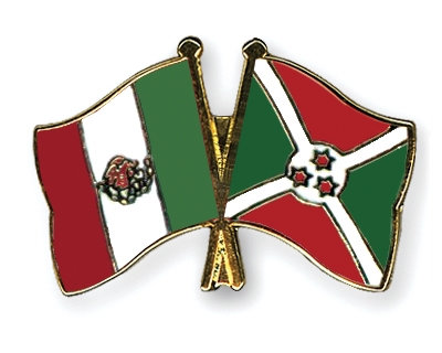 Fahnen Pins Mexiko Burundi