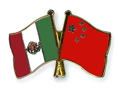 Fahnen Pins Mexiko China