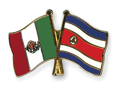 Fahnen Pins Mexiko Costa-Rica