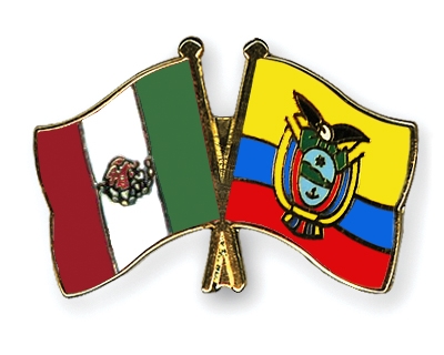 Fahnen Pins Mexiko Ecuador