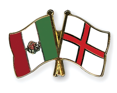 Fahnen Pins Mexiko England
