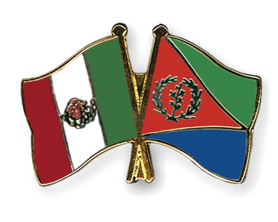 Fahnen Pins Mexiko Eritrea