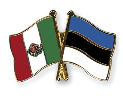 Fahnen Pins Mexiko Estland