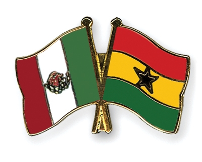 Fahnen Pins Mexiko Ghana