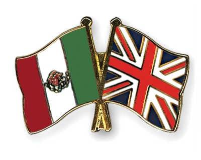 Fahnen Pins Mexiko Grossbritannien