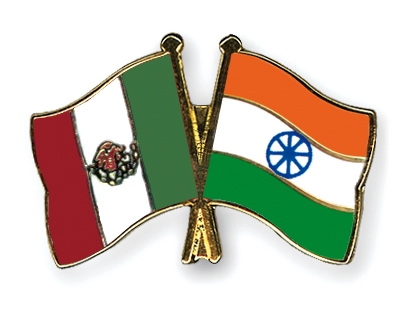 Fahnen Pins Mexiko Indien