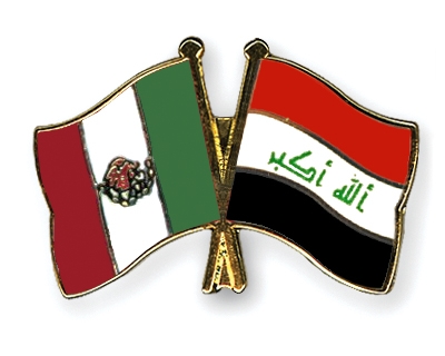 Fahnen Pins Mexiko Irak