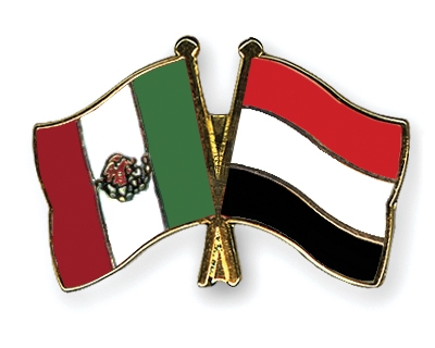 Fahnen Pins Mexiko Jemen