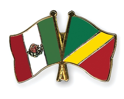 Fahnen Pins Mexiko Kongo-Republik