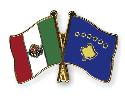 Fahnen Pins Mexiko Kosovo
