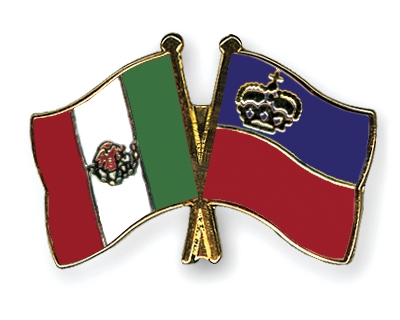 Fahnen Pins Mexiko Liechtenstein