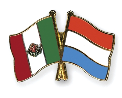Fahnen Pins Mexiko Luxemburg