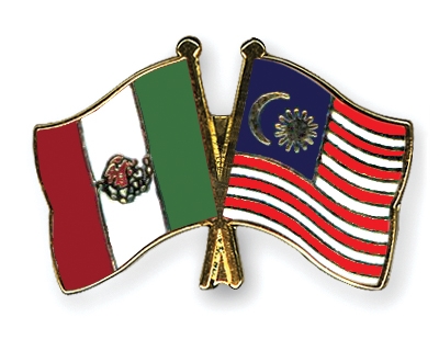 Fahnen Pins Mexiko Malaysia