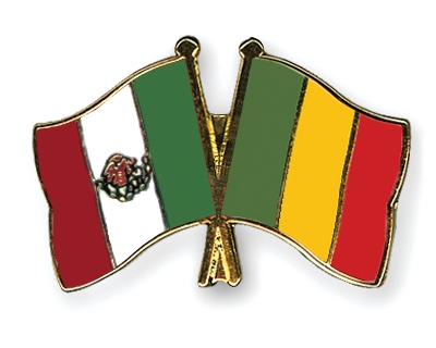 Fahnen Pins Mexiko Mali