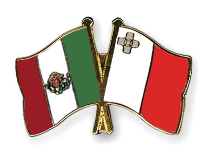 Fahnen Pins Mexiko Malta