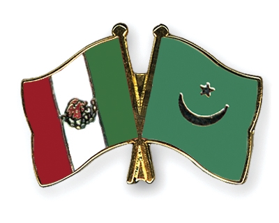 Fahnen Pins Mexiko Mauretanien