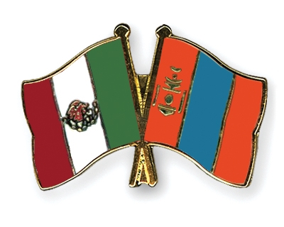 Fahnen Pins Mexiko Mongolei