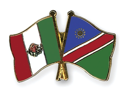 Fahnen Pins Mexiko Namibia