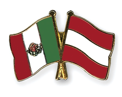 Fahnen Pins Mexiko sterreich