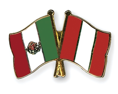 Fahnen Pins Mexiko Peru