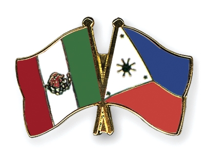 Fahnen Pins Mexiko Philippinen