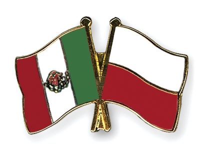 Fahnen Pins Mexiko Polen