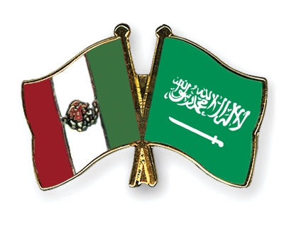 Fahnen Pins Mexiko Saudi-Arabien