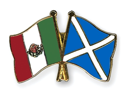 Fahnen Pins Mexiko Schottland