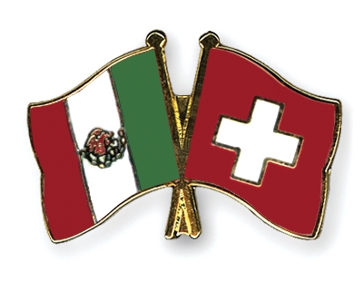 Fahnen Pins Mexiko Schweiz