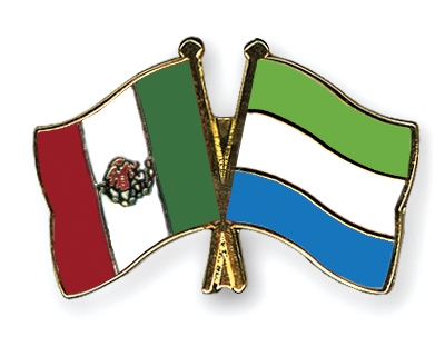 Fahnen Pins Mexiko Sierra-Leone
