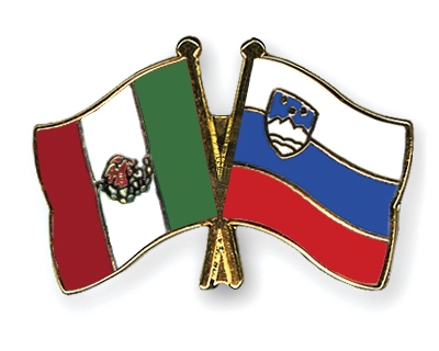 Fahnen Pins Mexiko Slowenien