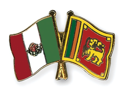 Fahnen Pins Mexiko Sri-Lanka