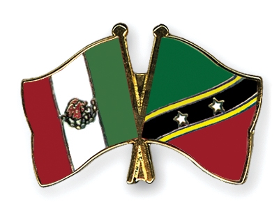 Fahnen Pins Mexiko St-Kitts-und-Nevis