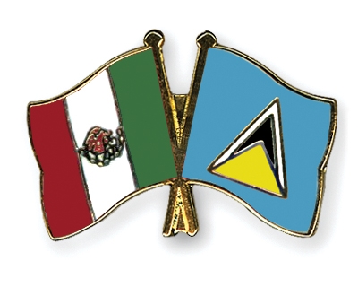 Fahnen Pins Mexiko St-Lucia