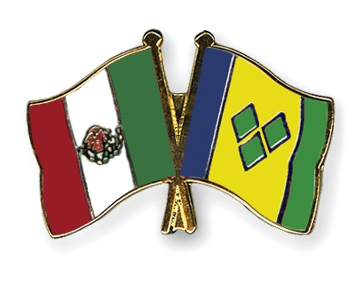 Fahnen Pins Mexiko St-Vincent-und-die-Grenadinen