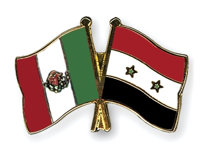 Fahnen Pins Mexiko Syrien