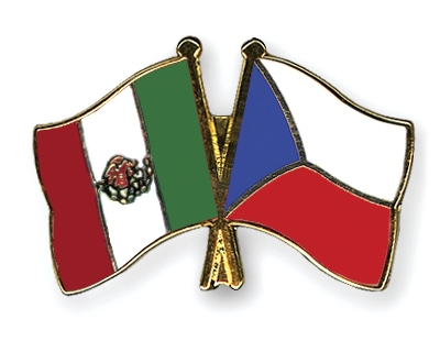 Fahnen Pins Mexiko Tschechische-Republik