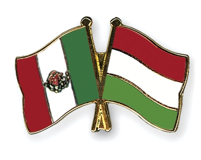 Fahnen Pins Mexiko Ungarn