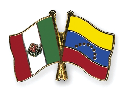 Fahnen Pins Mexiko Venezuela