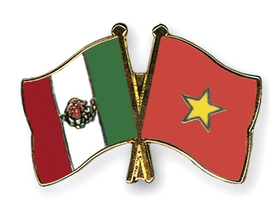 Fahnen Pins Mexiko Vietnam