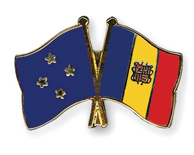 Fahnen Pins Mikronesien Andorra