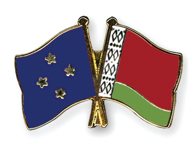 Fahnen Pins Mikronesien Belarus