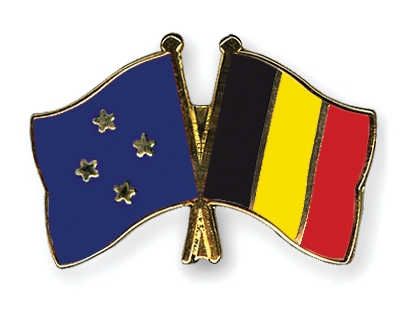 Fahnen Pins Mikronesien Belgien