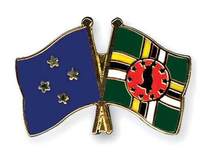 Fahnen Pins Mikronesien Dominica