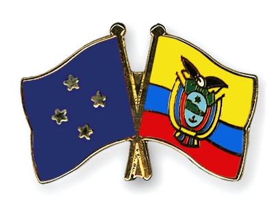 Fahnen Pins Mikronesien Ecuador