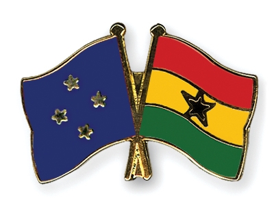 Fahnen Pins Mikronesien Ghana