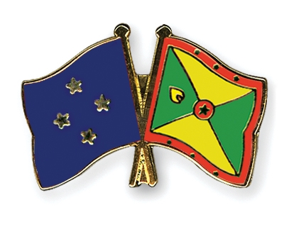 Fahnen Pins Mikronesien Grenada