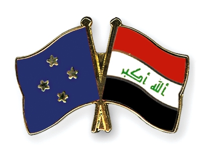 Fahnen Pins Mikronesien Irak